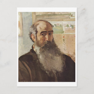 Camille Pissarro - Selbstporträt 1873 Selbstportra Postkarte