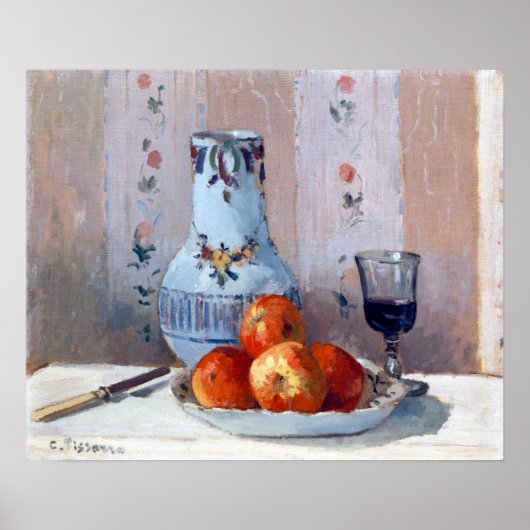 Camille Pissarro Still Life with Apples Pitcher Poster (Vorne)