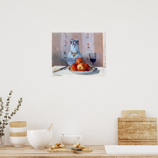 Camille Pissarro Still Life with Apples Pitcher Poster (Küche)