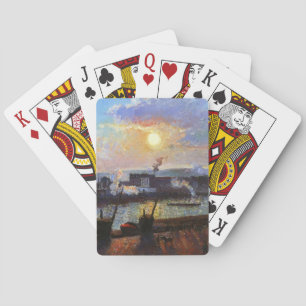 Camille Pissarro - Sunset, Rouen Spielkarten