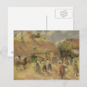 Camille Pissarro The Harvest | 1883 Postkarte (Vorne/Hinten)