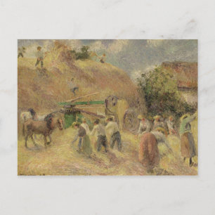 Camille Pissarro The Harvest   1883 Postkarte
