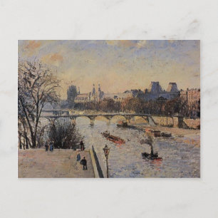 Camille Pissarro - The Louvre Postkarte