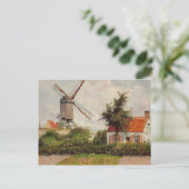 Camille Pissarro- Windmill in Knokke, Belgien Postkarte (Stehend Vorderseite)