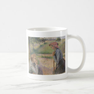 Camille Pissarro zwei junge ländliche Frauen Kaffeetasse
