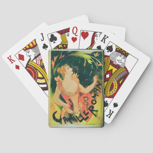 "Camille Roman" (Farbe litho) Spielkarten (Rückseite)