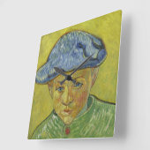 Camille Roulin von Vincent Van Gogh Quadratische Wanduhr (Winkel)