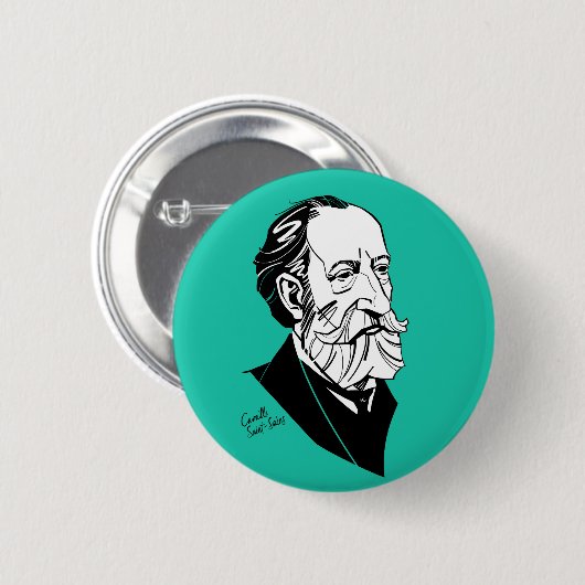 Camille Saint-Saëns Button (Vorne & Hinten)