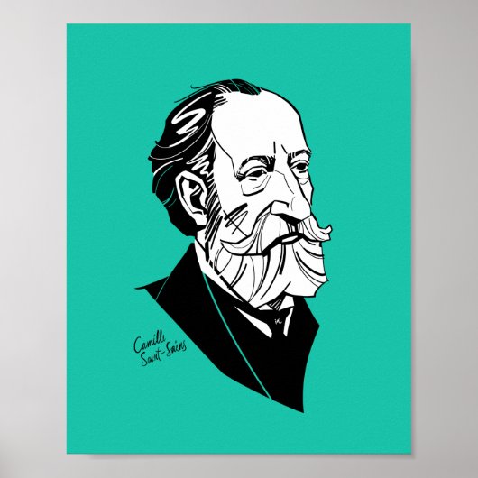 Camille Saint-Saëns Poster (Vorne)
