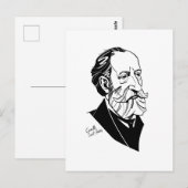 Camille Saint-Saëns Postkarte (Vorne/Hinten)