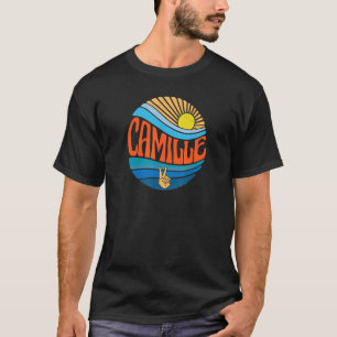 Camille Vintag Sunset Camille Groovy Gefärbte Kraw T-Shirt