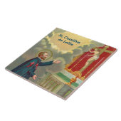 Camillus Praying Before a Crucifix (M 020) Fliese (Seite)