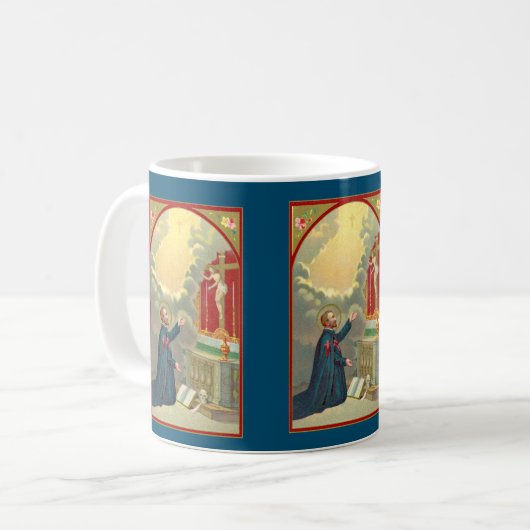 Camillus Praying Before a Crucifix (M 020) Kaffeetasse (Vorderseite Links)