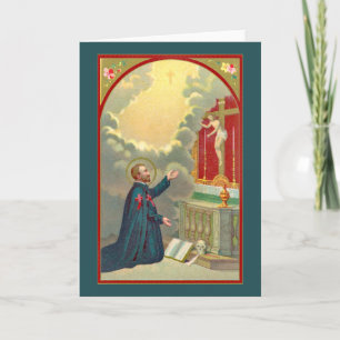 Camillus Praying Before a Crucifix (M 020) Karte