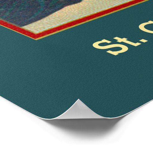 Camillus Praying Before a Crucifix (M 020) Poster (Ecke)