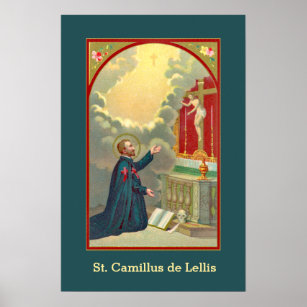 Camillus Praying Before a Crucifix (M 020) Poster