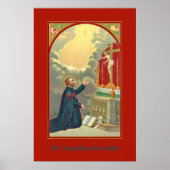 Camillus Praying Before a Crucifix (M 020) Poster (Vorne)