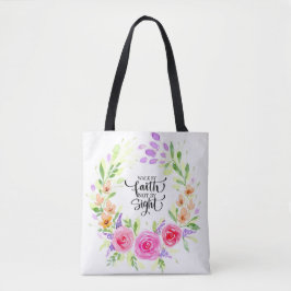 "Camina por fe no por vista" Bolso de tela mujer Tasche