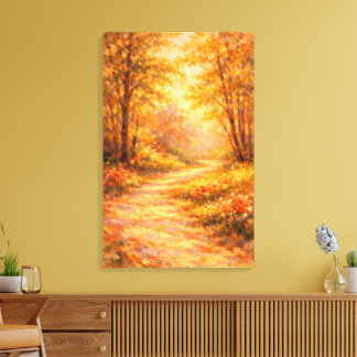 Caminho da Floresta Impressionista Leinwanddruck
