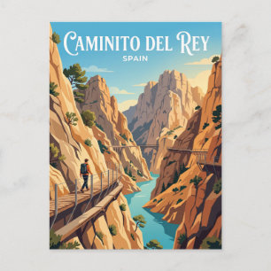 Caminito del Rey Spanien Postkarte