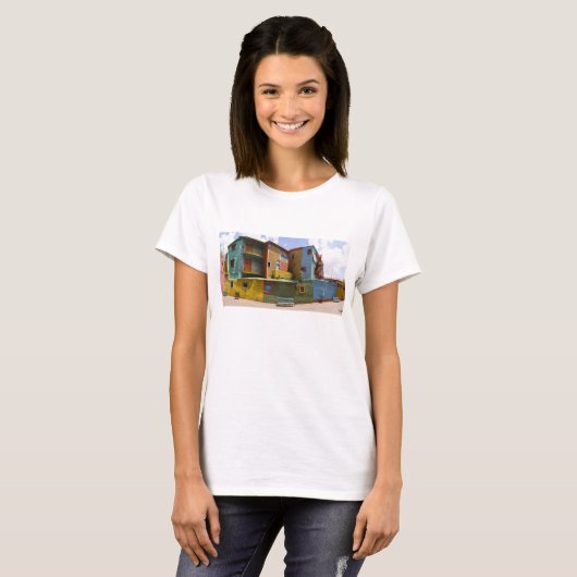 Caminito, La Boca, Buenos Aires T-Shirt (Vorne ganz)