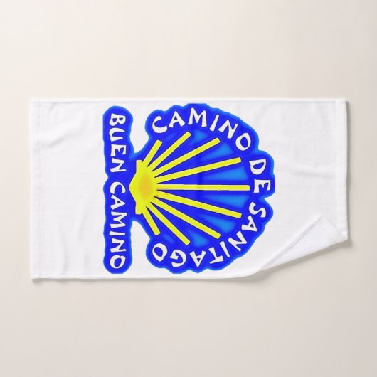 Camino de santiago buen camino Scallop Muschel Badhandtuch Set (Handtuch)