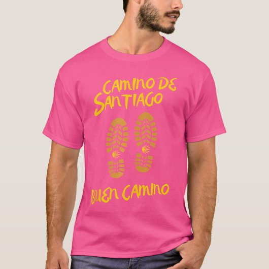 Camino De Santiago Buen Camino Wanderstiefel Souve T-Shirt (Vorderseite)