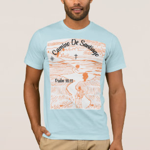 Camino de Santiago Compass - Psalm 16:11 Christlic T-Shirt