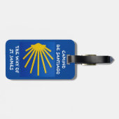 Camino de Santiago Der Weg von st James 0001 Gepäckanhänger (Rückseite horizontal)