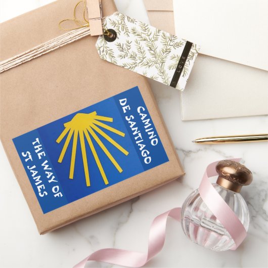 Camino de Santiago Der Weg von st James 0001 Rechteckiger Aufkleber (Schenken)