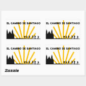 Camino de Santiago Der Weg von st James 0044 Rechteckiger Aufkleber (Blatt)