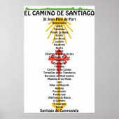 Camino de Santiago Der Weg von st James 0312 Poster (Vorne)