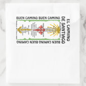 Camino de Santiago Der Weg von st James 0314 Rechteckiger Aufkleber (Tasche)