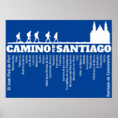 Camino de Santiago Der Weg von st James 0321 Poster (Vorne)