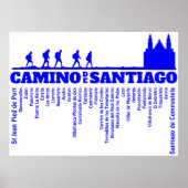 Camino de Santiago Der Weg von st James 0322 Poster (Vorne)