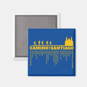 Camino de Santiago Der Weg von st James 0323 Magnet (Vorderseite/Rückseite)