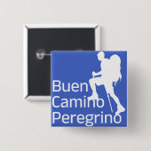 Camino de Santiago Der Weg von st James 0328 Button (Vorne & Hinten)