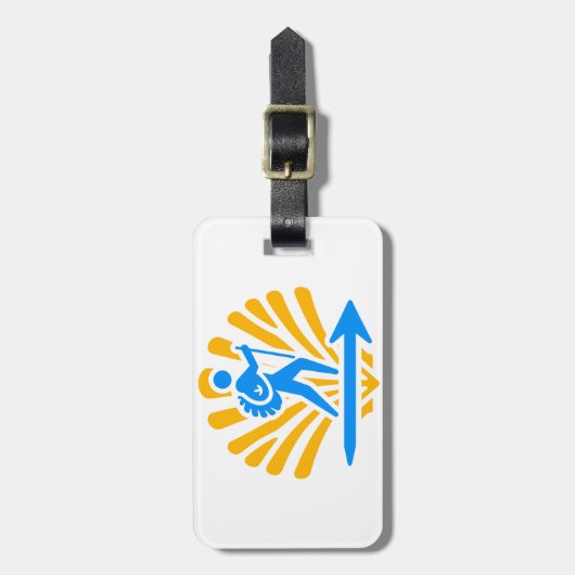 Camino de Santiago Gepäckanhänger (Vorderseite vertikal)