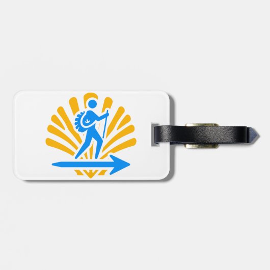 Camino de Santiago Gepäckanhänger (Rückseite horizontal)