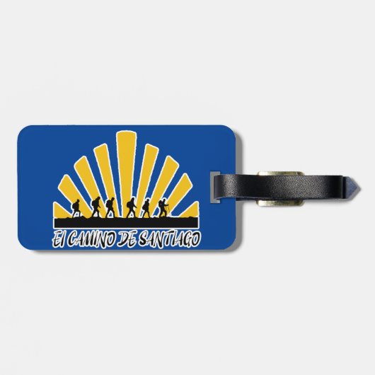 Camino de Santiago Gepäckanhänger (Rückseite horizontal)