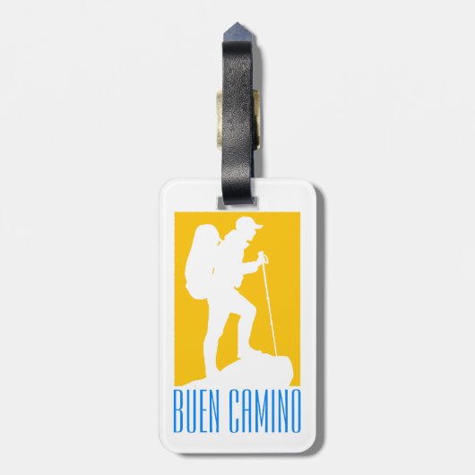 Camino de Santiago Gepäckanhänger (Rückseite vertikal)