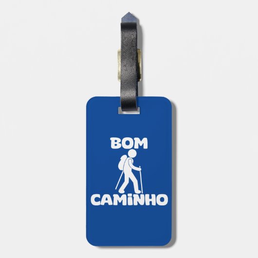 Camino de Santiago Gepäckanhänger (Rückseite vertikal)