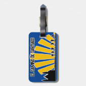 Camino de Santiago Gepäckanhänger (Rückseite vertikal)