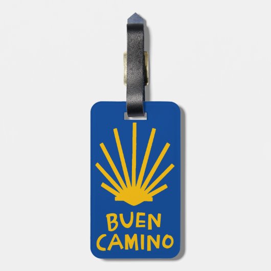 Camino de Santiago Gepäckanhänger (Rückseite vertikal)