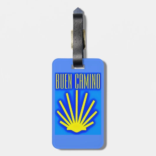 Camino de Santiago Gepäckanhänger (Rückseite vertikal)
