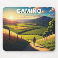 Camino de Santiago Hiker Wandern Sunset