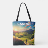 Camino de Santiago Hiker Wandern Sunset Tasche (Rückseite)