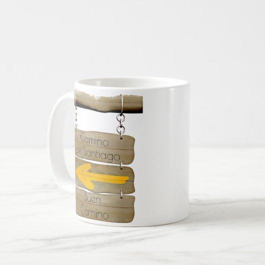 Camino de Santiago Kaffeetasse (Vorderseite Links)