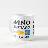 Camino de Santiago Kaffeetasse (Vorderseite Links)