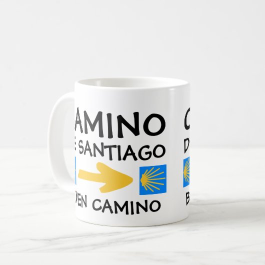 Camino de Santiago Kaffeetasse (Vorderseite Links)